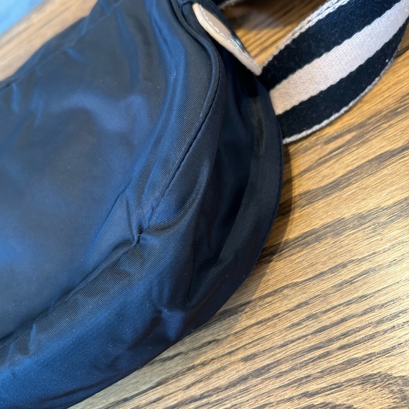 Vintage Lacoste Pink and Brown Nylon Handbag / Purse. Cross Body - Picture 4 of 15